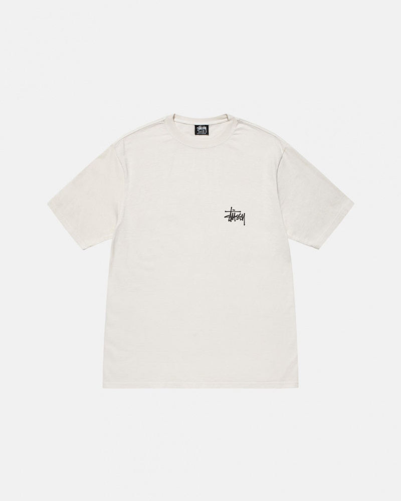 Stussy Built Tough Tee Pigment Dyed - Unisex Shortsleeve Beige | YMXGT10468