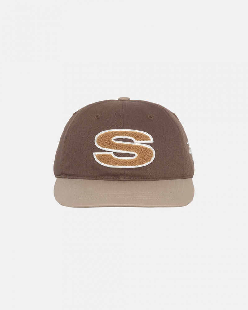 Stussy Chenille S Low Pro Cap - Unisex Marrom | FMXHY79767