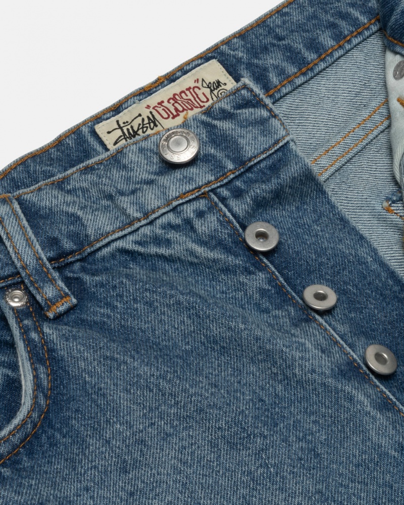 Stussy Classic Jean Denim - Unisex Denim Azules | MXEGJ33778