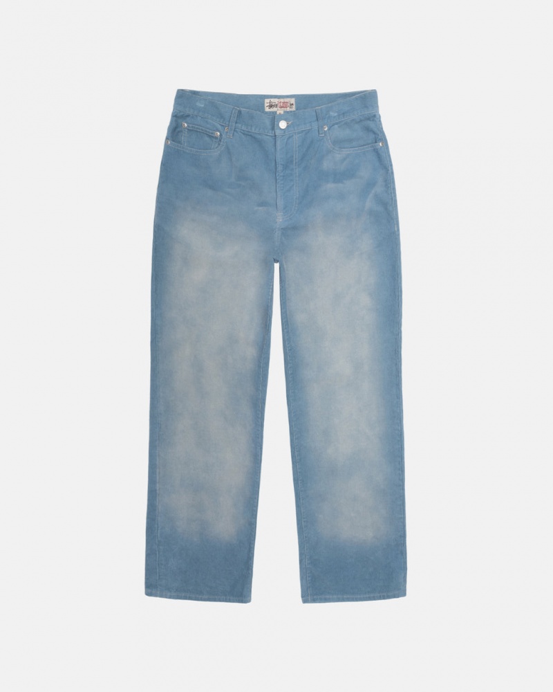 Stussy Classic Jean Faded Corduroy - Unisex Denim Azules | TMXPQ31511