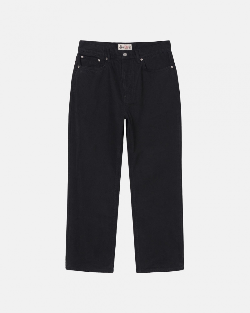 Stussy Classic Jean Overdyed - Unisex Denim Negros | MXDYB32842