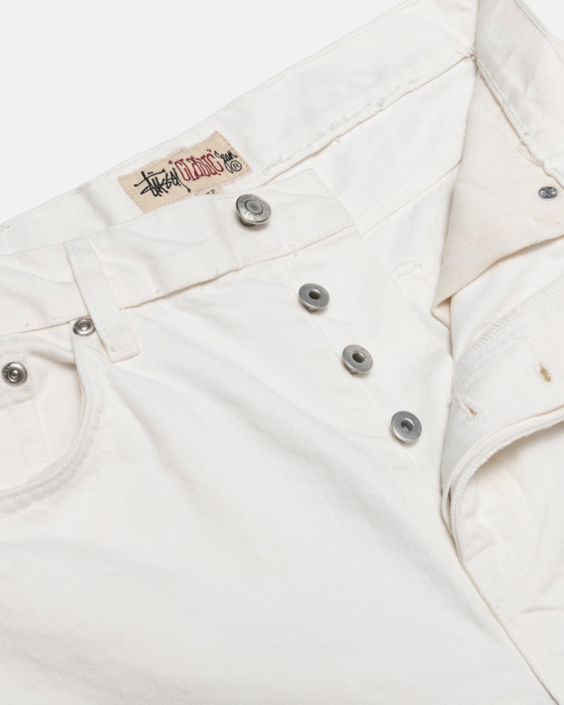 Stussy Classic Jean Overdyed - Unisex Denim Beige | ZMXMJ34278