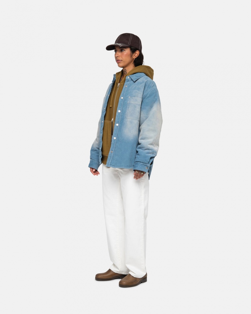 Stussy Classic Jean Overdyed - Unisex Denim Beige | ZMXMJ34278