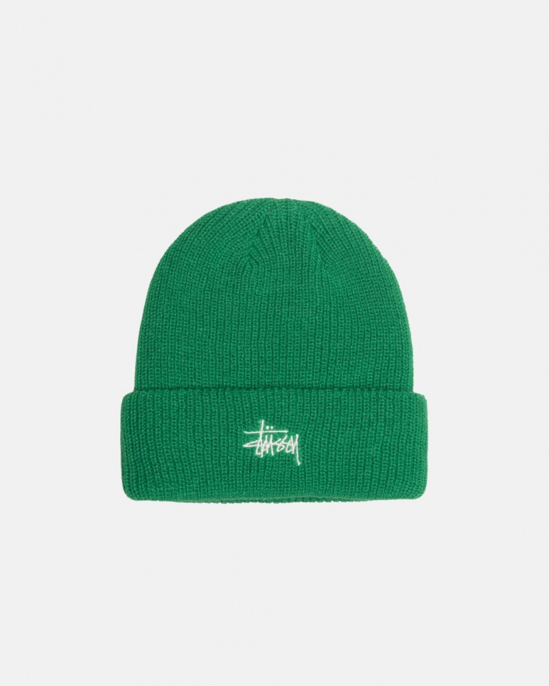 Stussy Cuff Beanie Basic - Unisex Verdes | TMXWZ96375