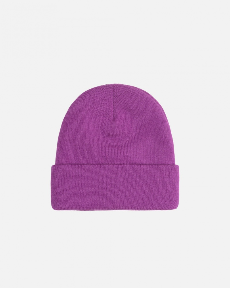 Stussy Cuff Beanie Stock - Unisex Morados | QMXUV77979