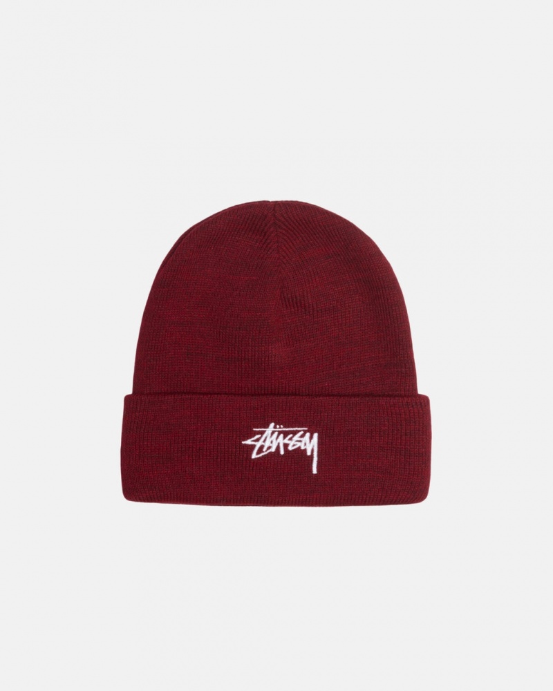 Stussy Cuff Beanie Stock - Unisex Rojos | LMXSX94145