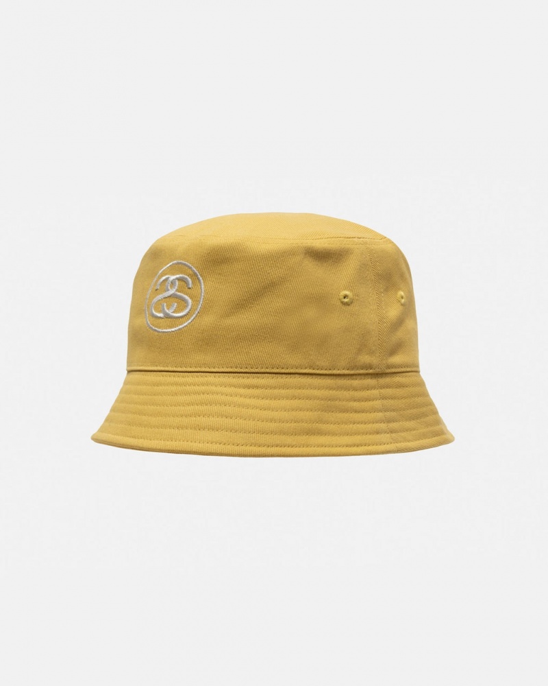 Stussy Deep Bucket Hat SS Link - Unisex Dorados | MXEGJ23423