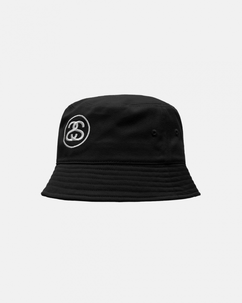 Stussy Deep Bucket Hat SS Link - Unisex Negros | FMXHY56129