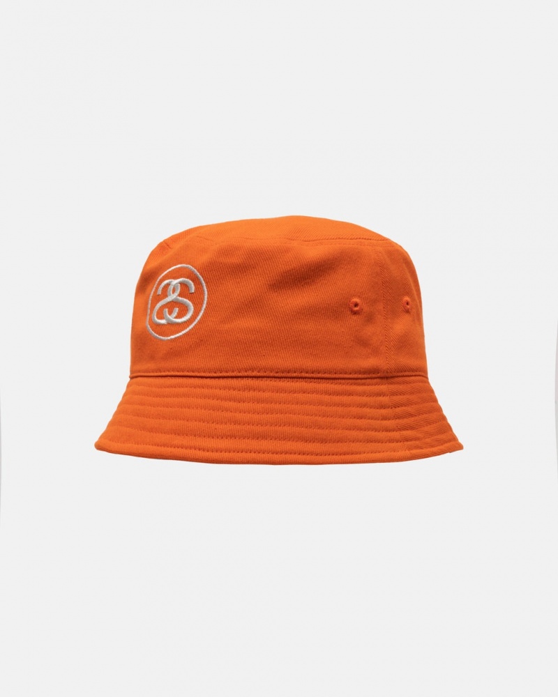 Stussy Deep Bucket Hat SS Link - Unisex Naranjas | TMXWZ88754