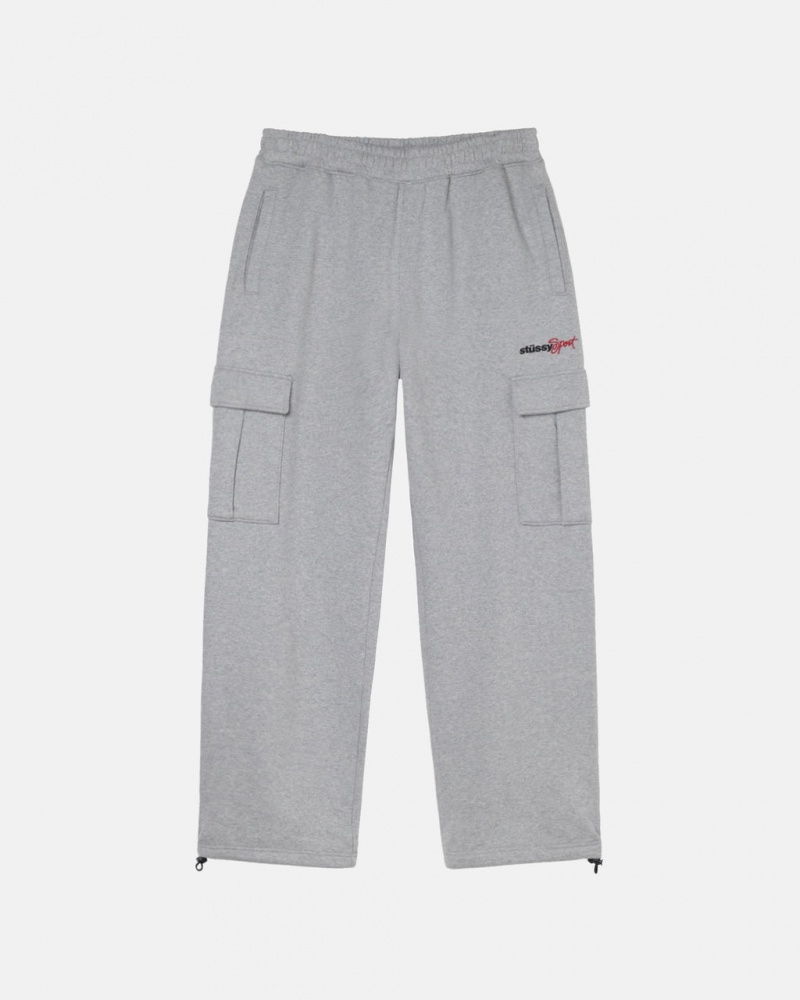 Stussy Deporte Cargo Fleece Pant - Men&s Pants Grises | MXJZR29506