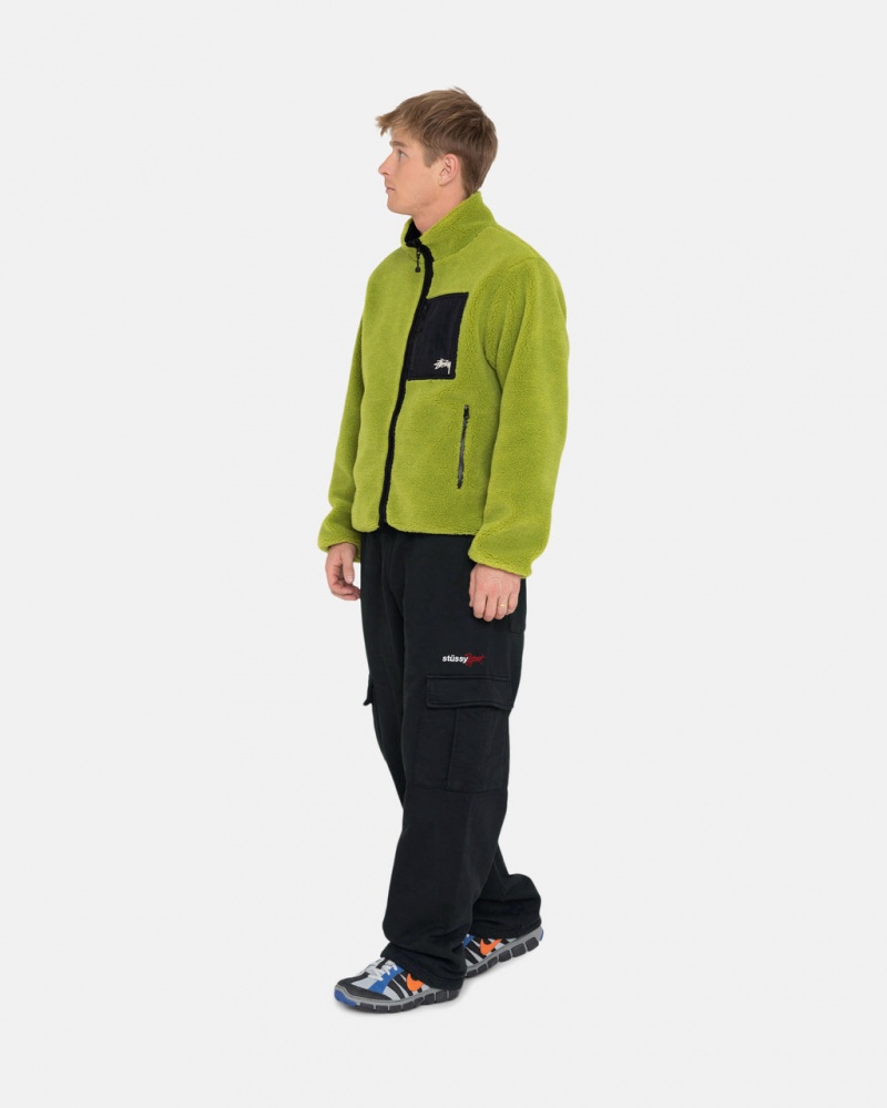 Stussy Deporte Cargo Fleece Pant - Men&s Pants Negros | QMXUV20463