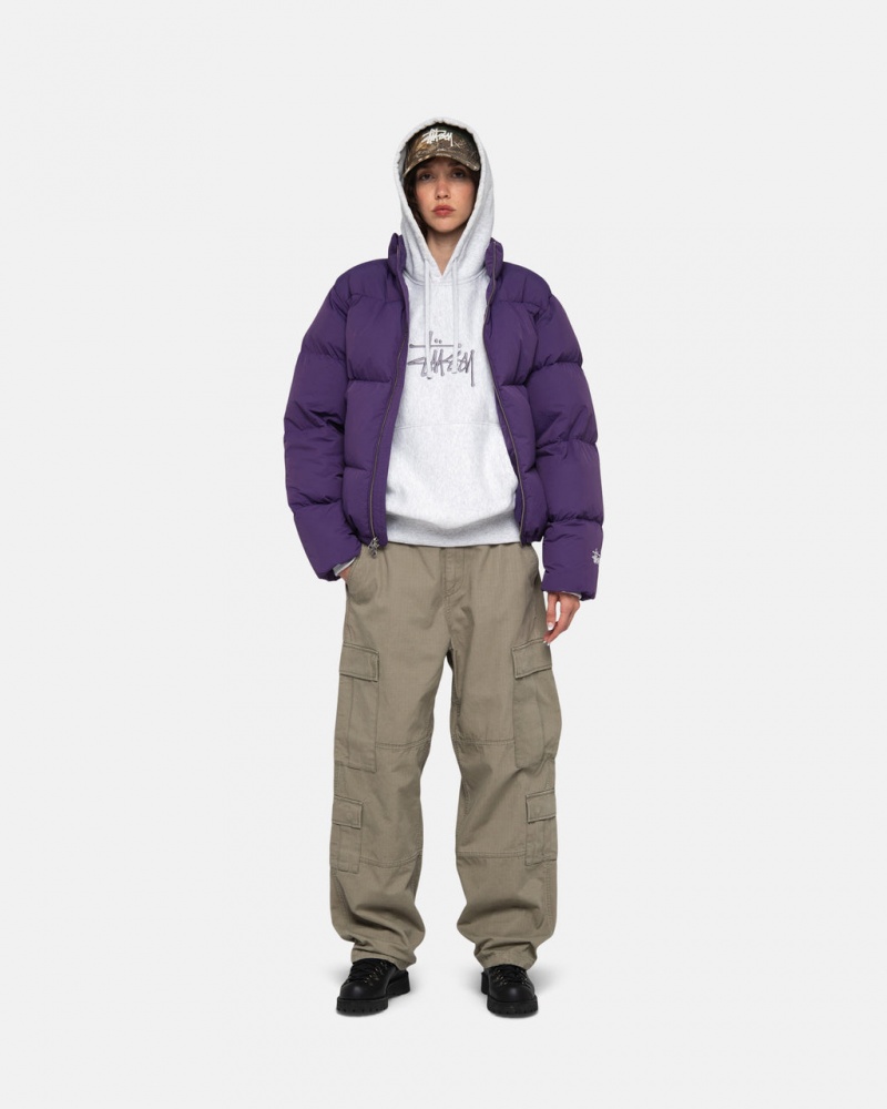 Stussy Down Puffer Nylon - Unisex Jackets Morados | MXZPD24377