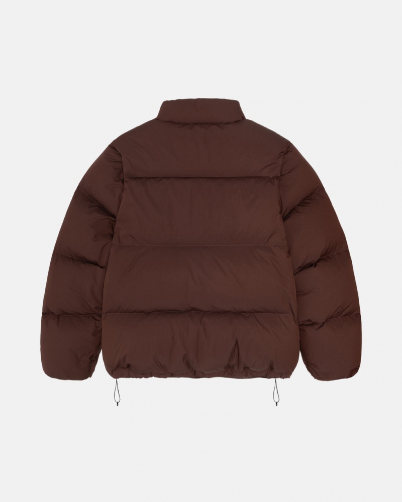 Stussy Down Puffer Nylon - Unisex Jackets Marrom | DMXVO23623