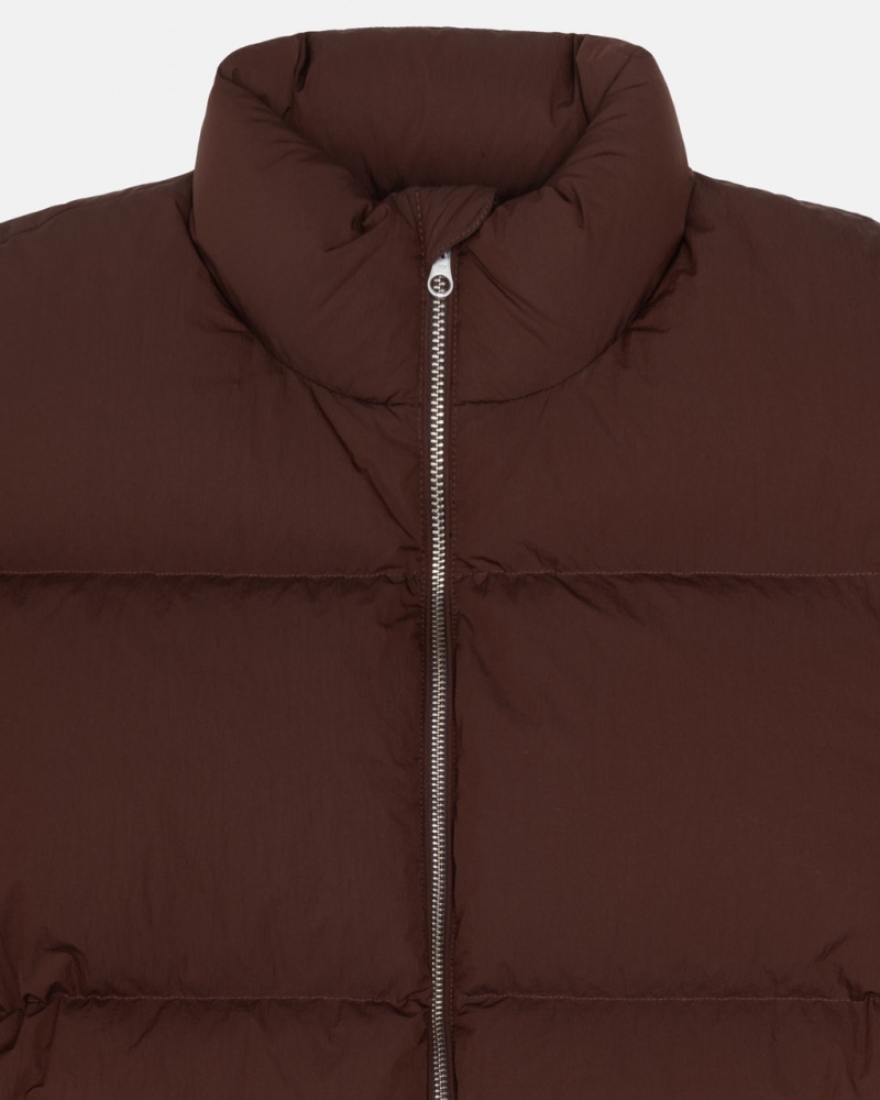 Stussy Down Puffer Nylon - Unisex Jackets Marrom | DMXVO23623