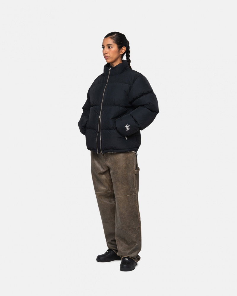 Stussy Down Puffer Nylon - Unisex Jackets Negros | MXJVR90887