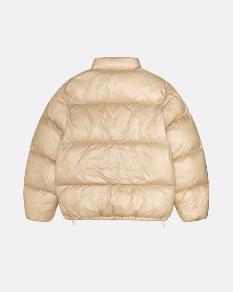 Stussy Down Puffer Parachute Ripstop - Unisex Jackets Dorados | GMXEC68442