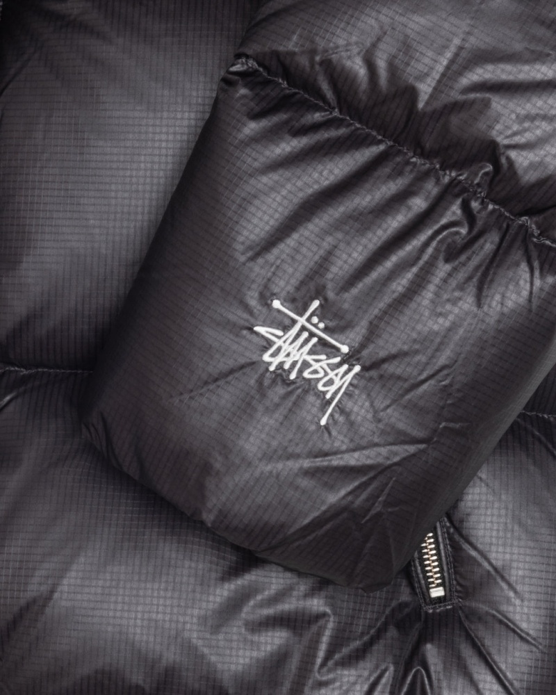 Stussy Down Puffer Parachute Ripstop - Unisex Jackets Grises | MXDFL12166