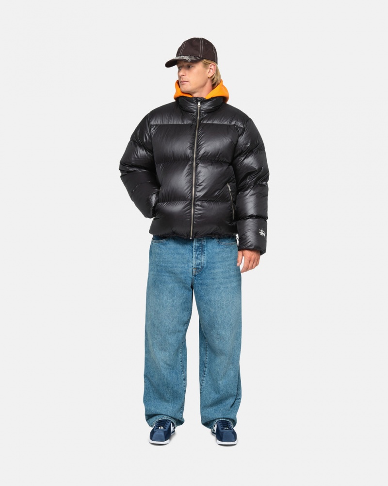 Stussy Down Puffer Parachute Ripstop - Unisex Jackets Grises | MXDFL12166