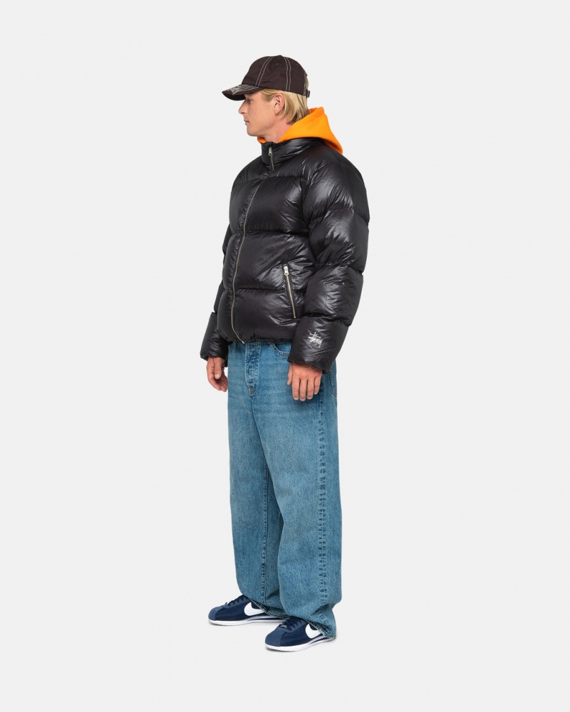 Stussy Down Puffer Parachute Ripstop - Unisex Jackets Grises | MXDFL12166