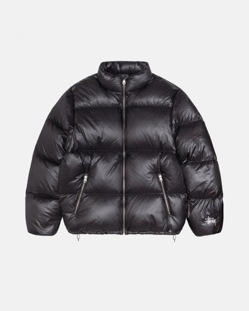 Stussy Down Puffer Parachute Ripstop - Unisex Jackets Grises | MXDFL12166