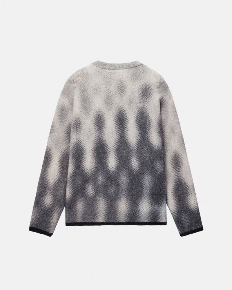 Stussy Gradient Dot Brushed Sueter - Unisex Sweaters Grises | GMXEC94999