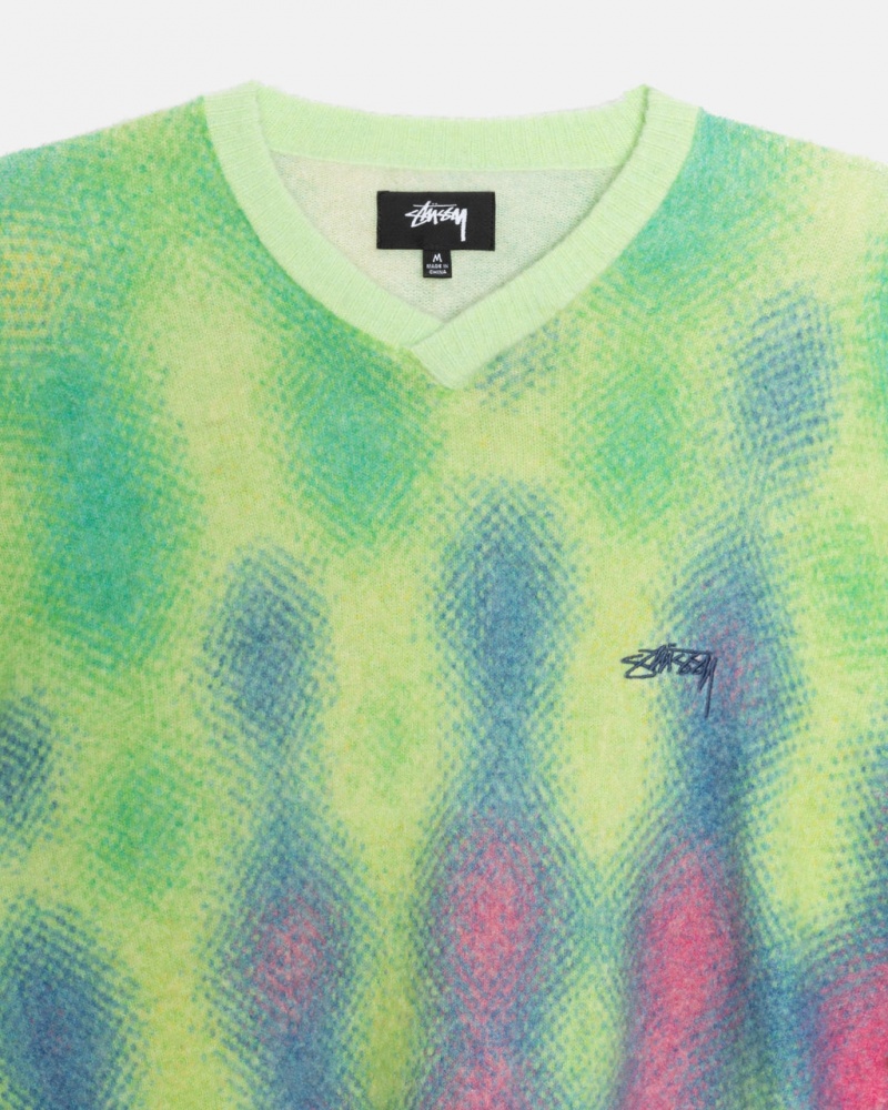 Stussy Gradient Dot Brushed Sueter - Unisex Sweaters Multicolor | MXEAH47606