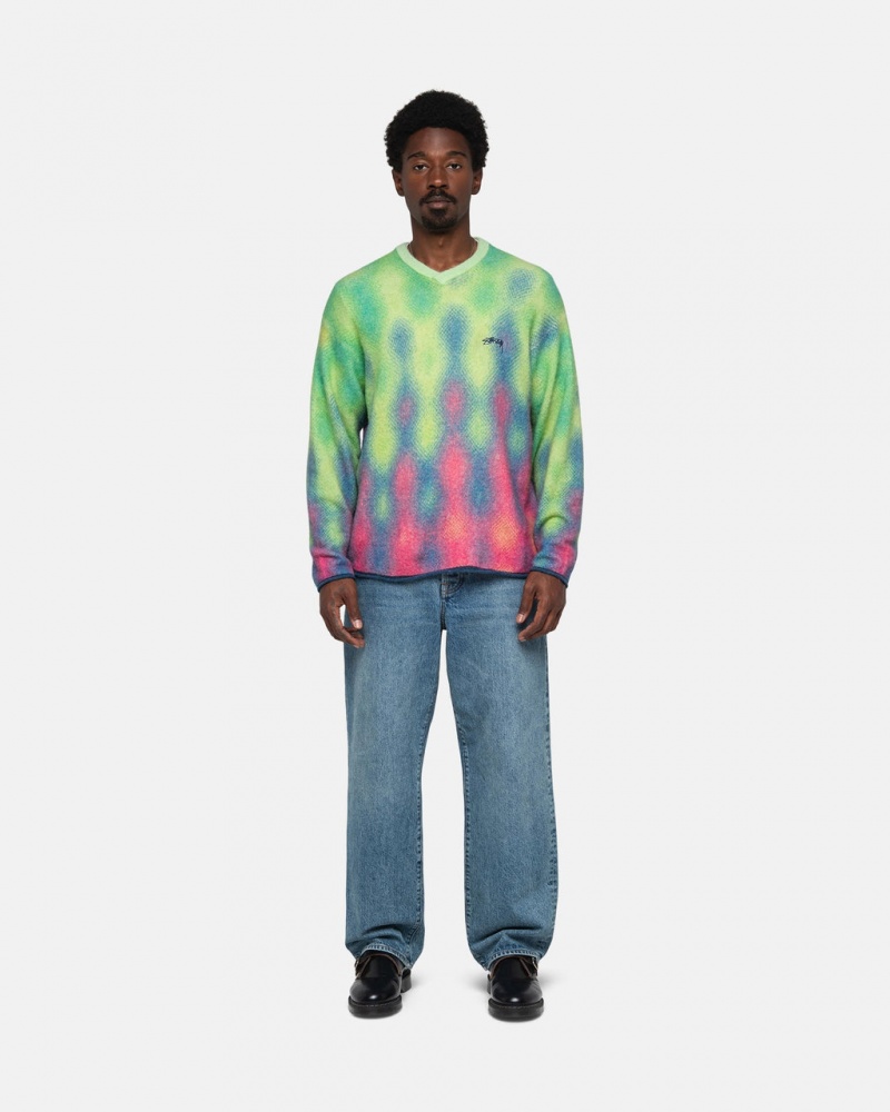 Stussy Gradient Dot Brushed Sueter - Unisex Sweaters Multicolor | MXEAH47606