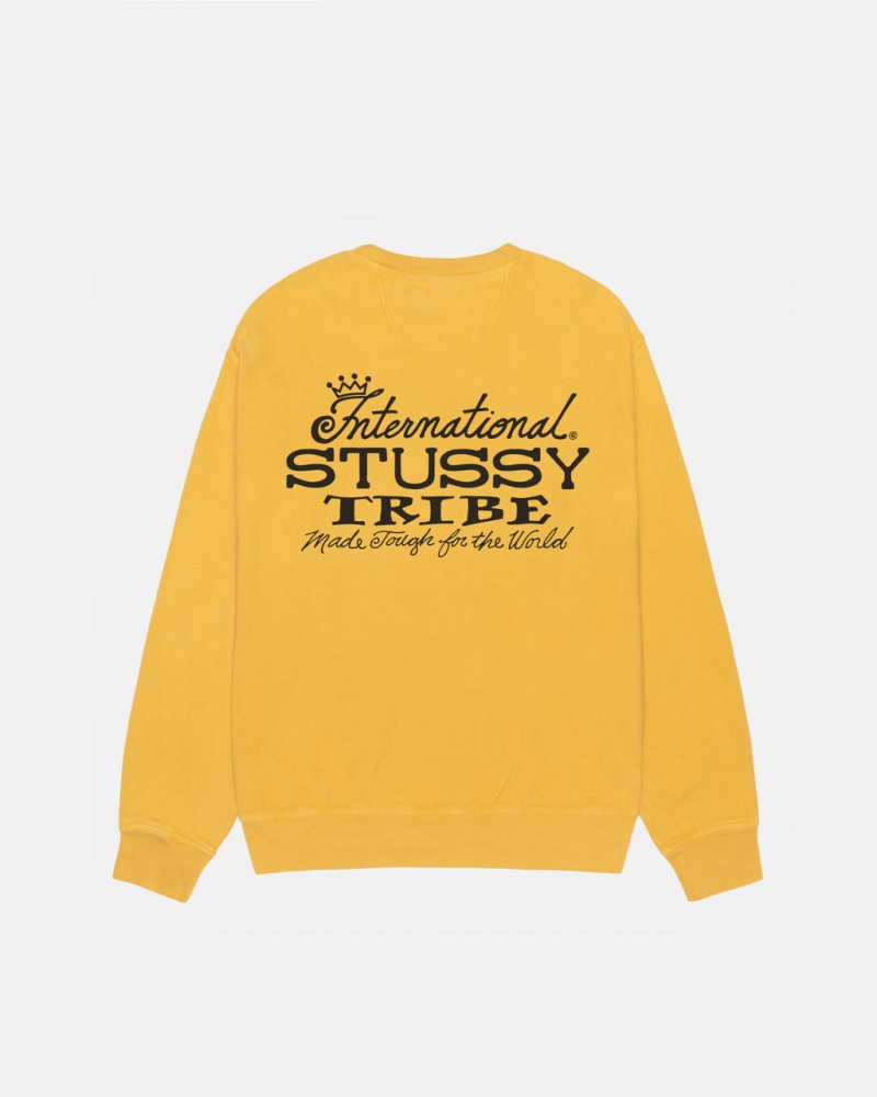 Stussy IST Crew Pigment Dyed - Unisex Hoodies Naranjas | BMXSD63403