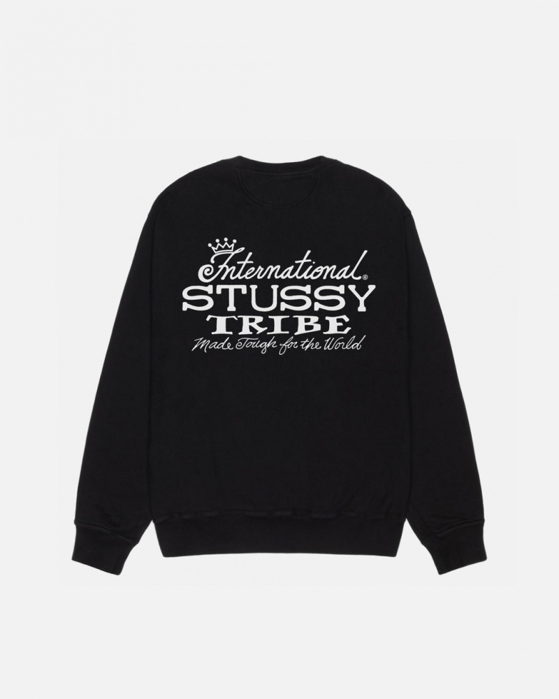 Stussy IST Crew Pigment Dyed - Unisex Hoodies Negros | MXNZX51996