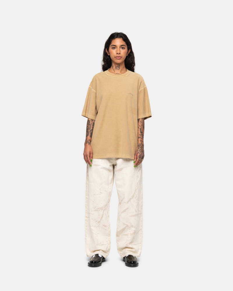 Stussy Lazy Tee - Unisex Longsleeve Dorados | MXNEJ45341