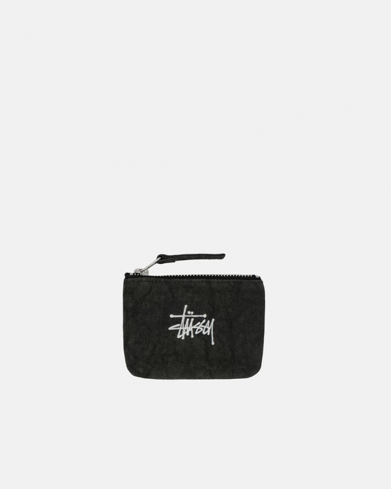 Stussy Lona Coin Pouch - Unisex Bags Negros | BMXSD77116