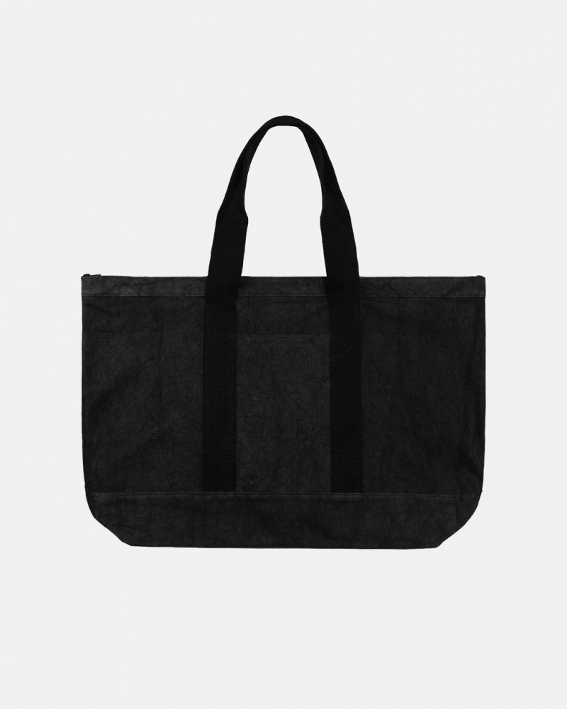 Stussy Lona Extra Large Tote Bag - Unisex Bags Negros | YMXVQ83793