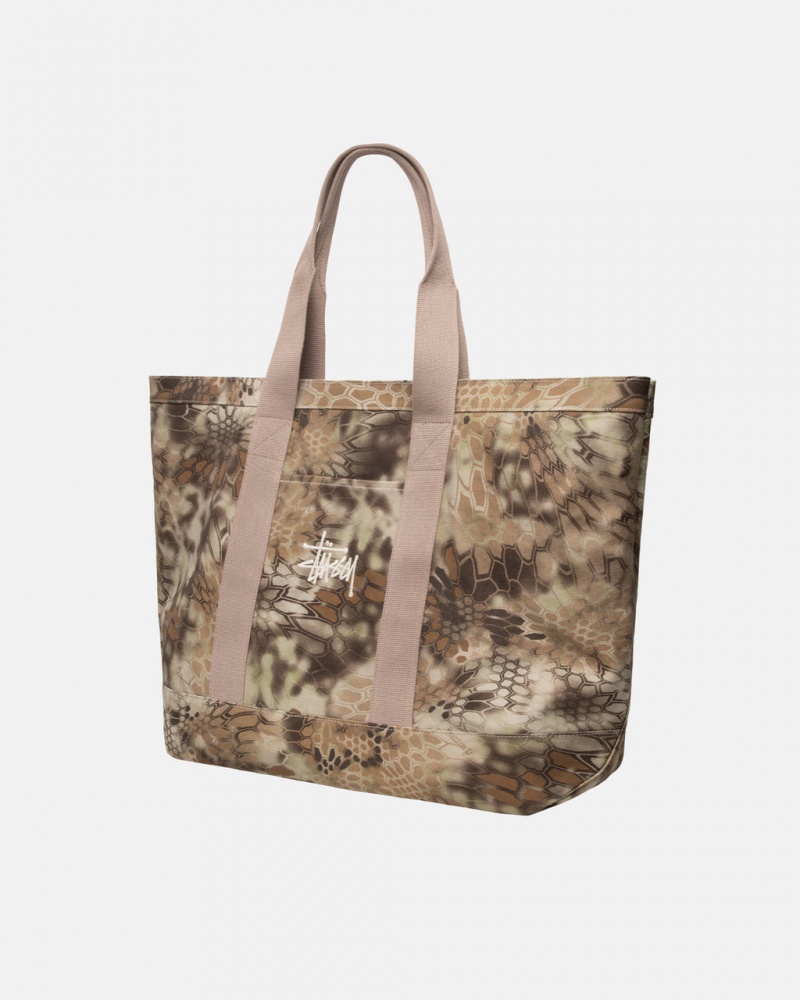 Stussy Lona Extra Large Tote Bag - Unisex Bags Marrom | PMXQX91110