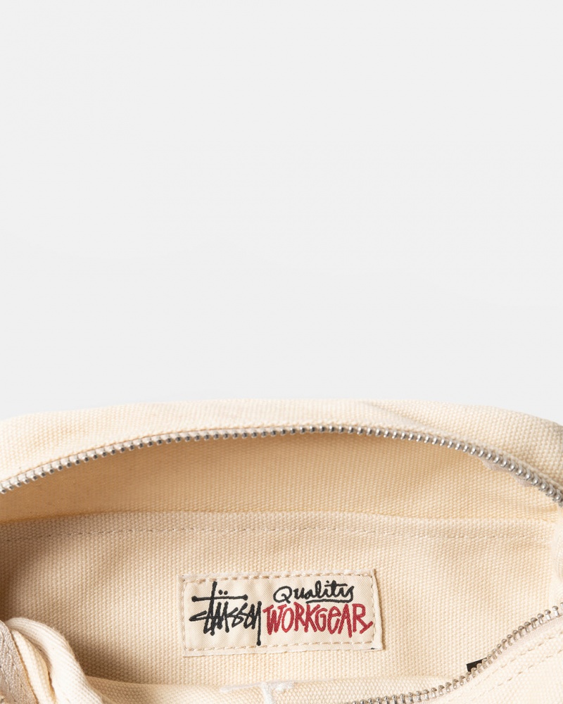 Stussy Lona Side Pouch - Unisex Bags Beige | QMXUV17178