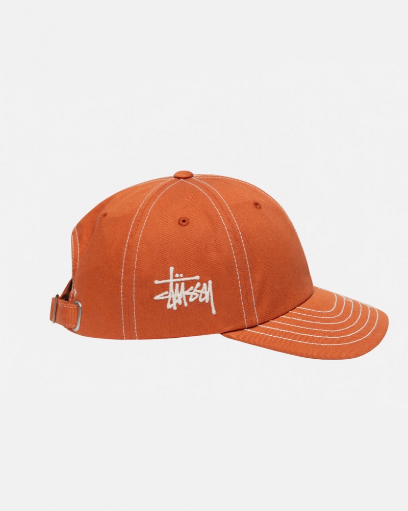 Stussy Low Pro Basic Stitch Strapback - Unisex Naranjas | PMXER39382