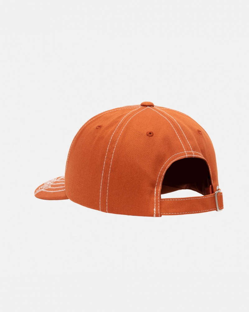 Stussy Low Pro Basic Stitch Strapback - Unisex Naranjas | PMXER39382