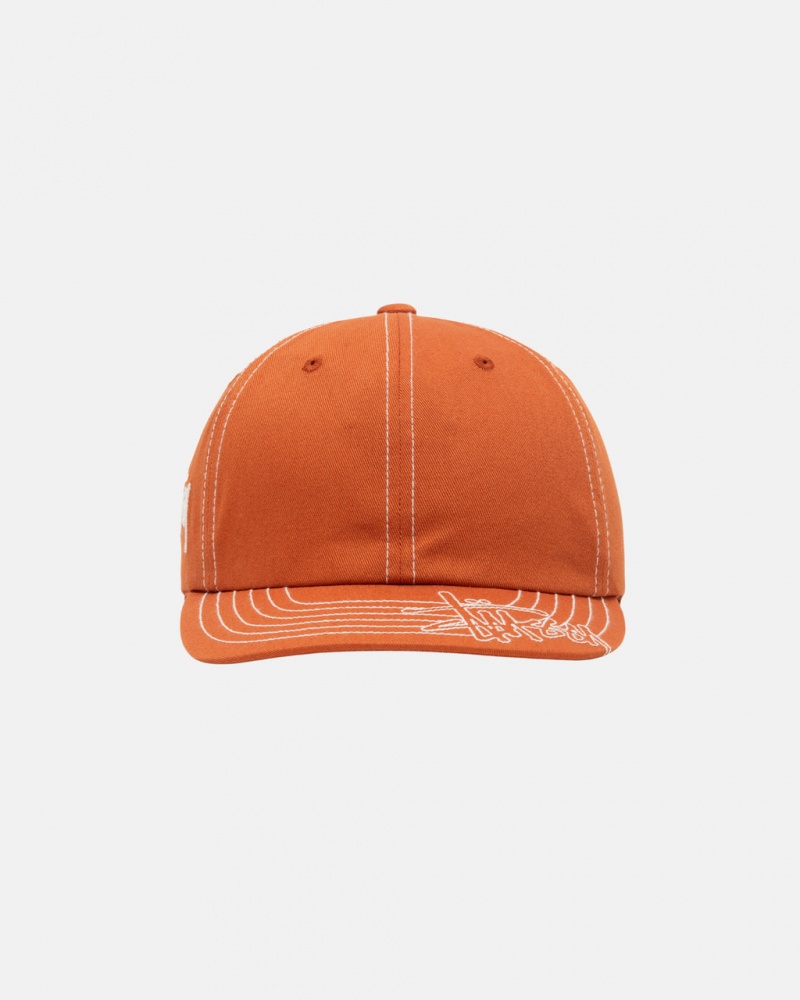 Stussy Low Pro Basic Stitch Strapback - Unisex Naranjas | PMXER39382