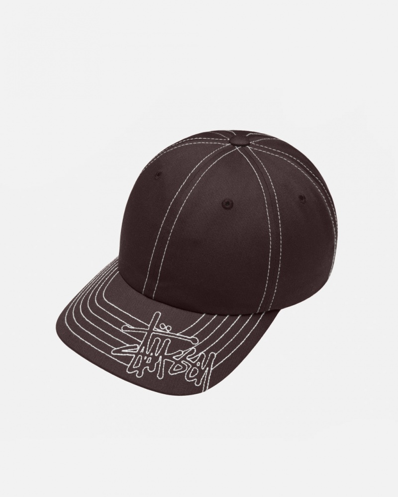 Stussy Low Pro Basic Stitch Strapback - Unisex Marrom | UMXTG28638