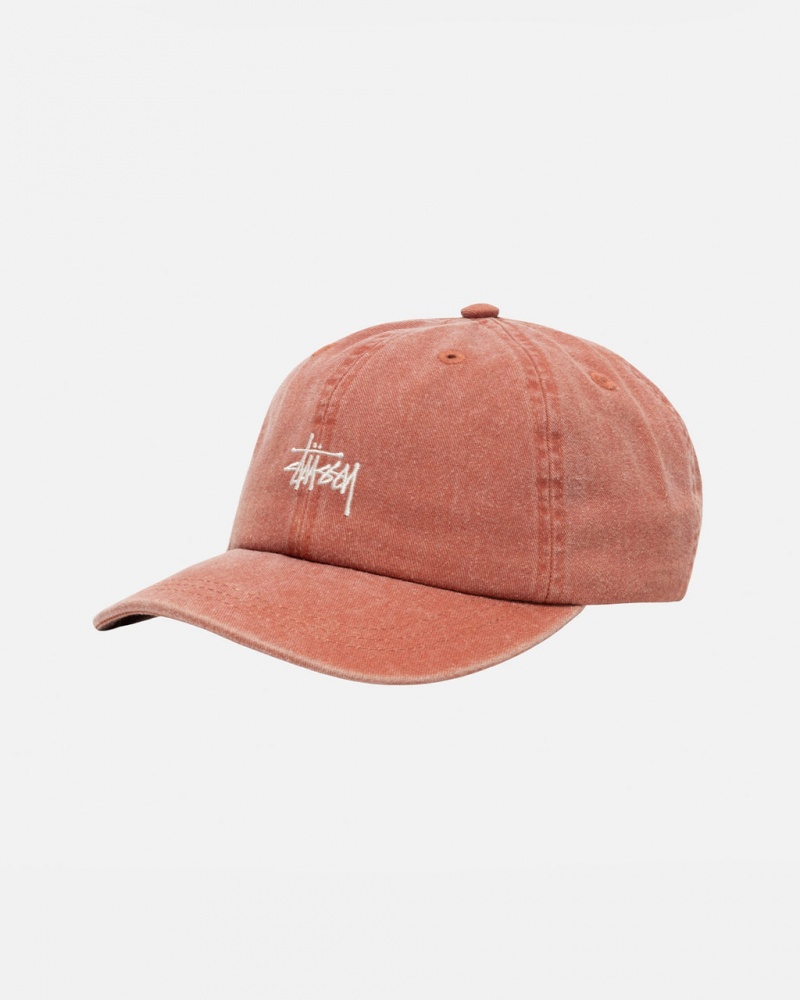 Stussy Low Pro Basic Washed Strapback - Unisex Marrom | MXJVR33915