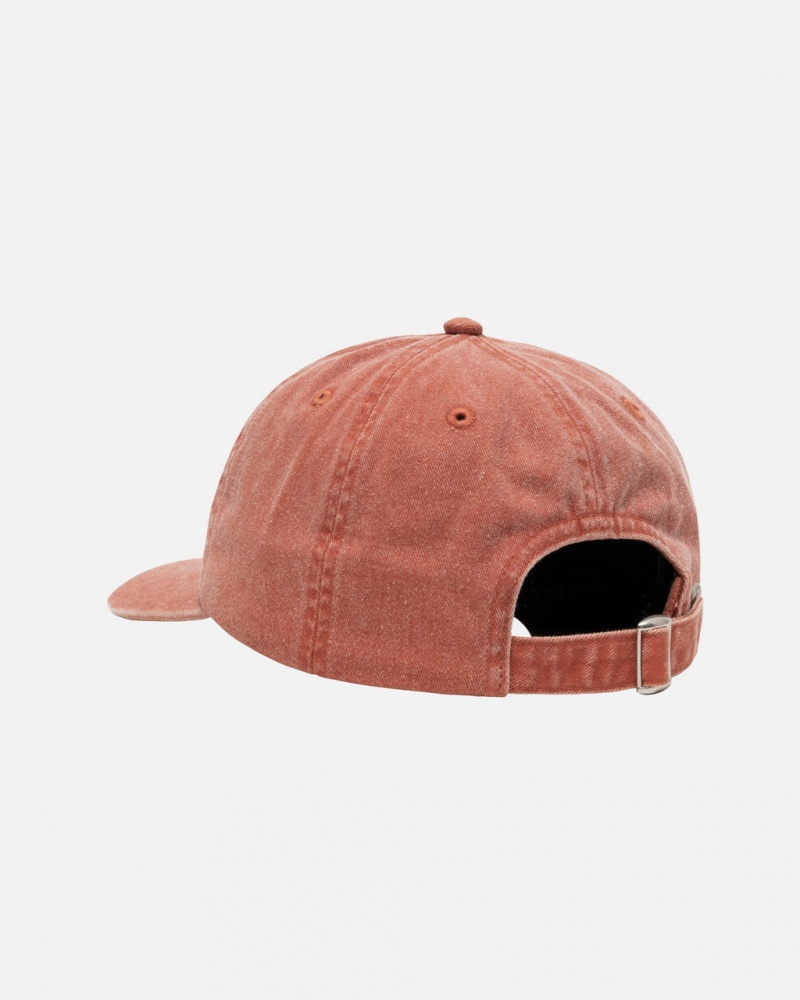 Stussy Low Pro Basic Washed Strapback - Unisex Marrom | MXJVR33915