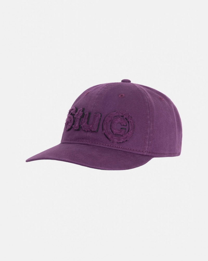 Stussy Low Pro Copyright Applique Strapback - Unisex Morados | ZMXNQ93916