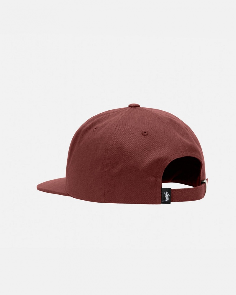 Stussy Mid-Depth Basic Strapback - Unisex Rojos Marrom | MXJBT87264