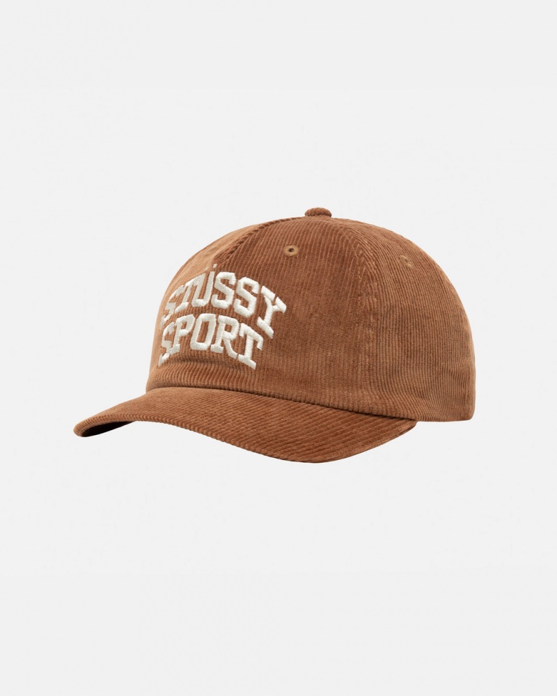 Stussy Mid-Depth Deporte Arch Strapback - Unisex Marrom | MXZPD31890