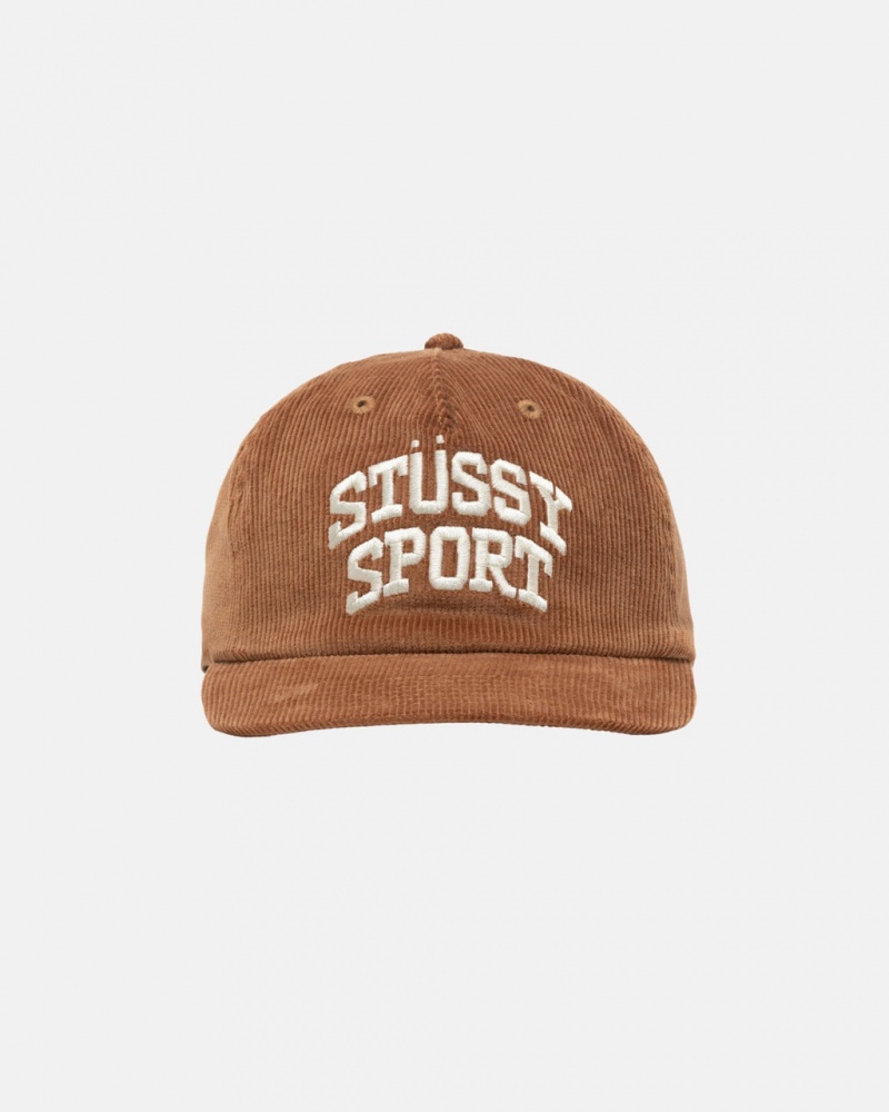 Stussy Mid-Depth Deporte Arch Strapback - Unisex Marrom | MXZPD31890