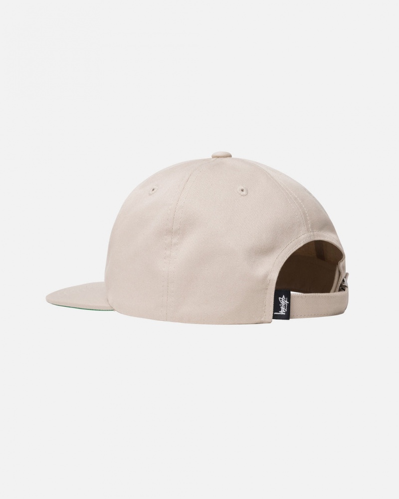 Stussy Mid-Depth Stu Arch Strapback - Unisex Kaki | MXDYB34050