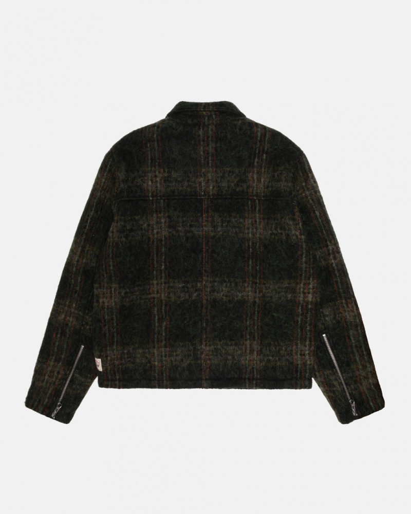 Stussy Mohair Club Jacket - Unisex Jackets Verde Oliva | MXQAV25898