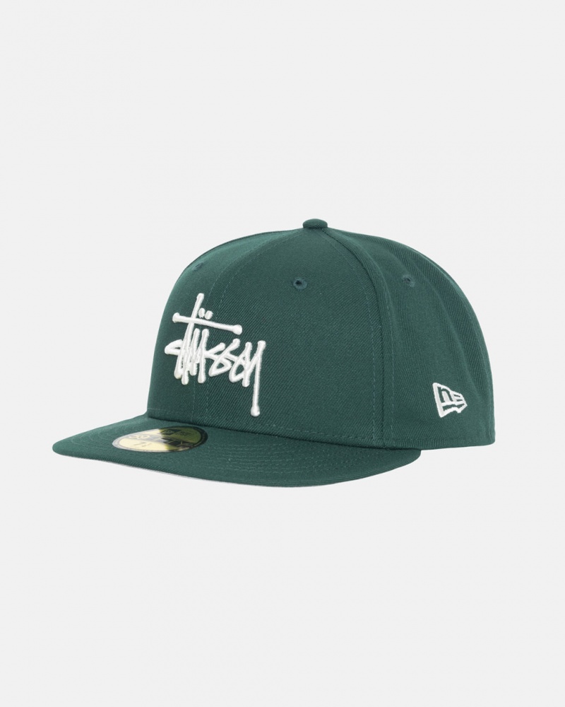 Stussy New Era 59Fifty Authentic - Unisex Verdes | ZMXMJ20118