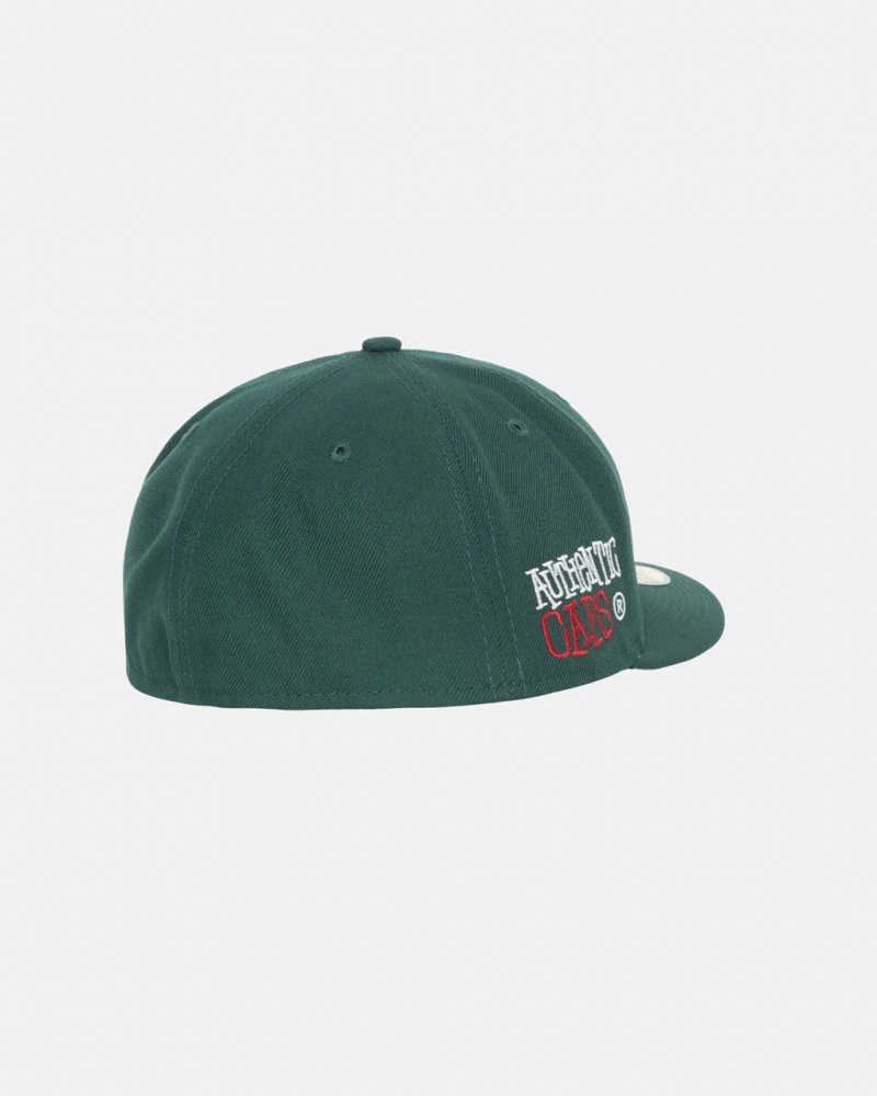 Stussy New Era 59Fifty Authentic - Unisex Verdes | ZMXMJ20118