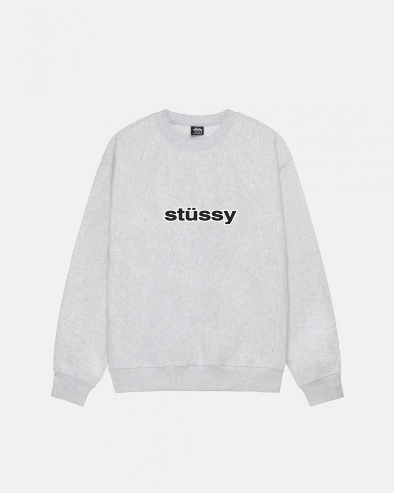 Stussy SS-Link Crew - Unisex Hoodies Grises | EMXHC26112