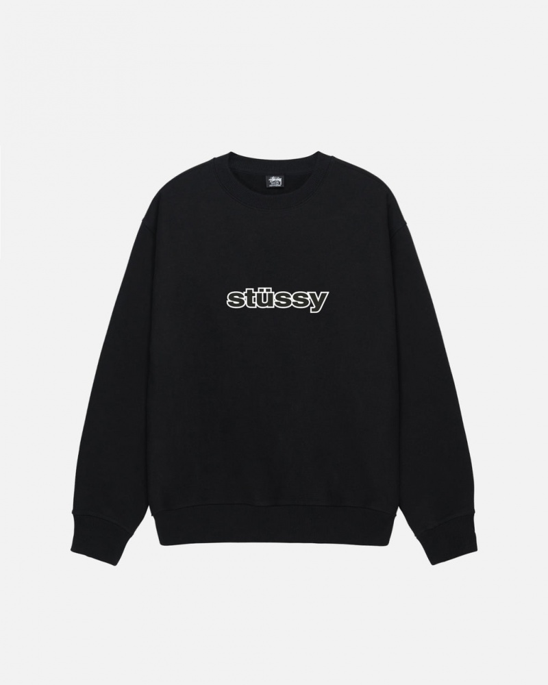 Stussy SS-Link Crew - Unisex Hoodies Negros | MXNEJ88991